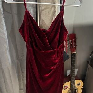Elegant Red Velvet Dress♥️♥️Medium